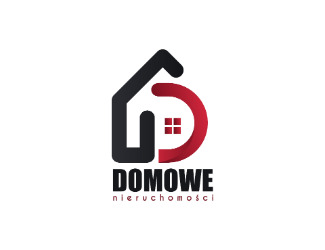 Projekt graficzny logo dla firmy online domowe nieruchomości